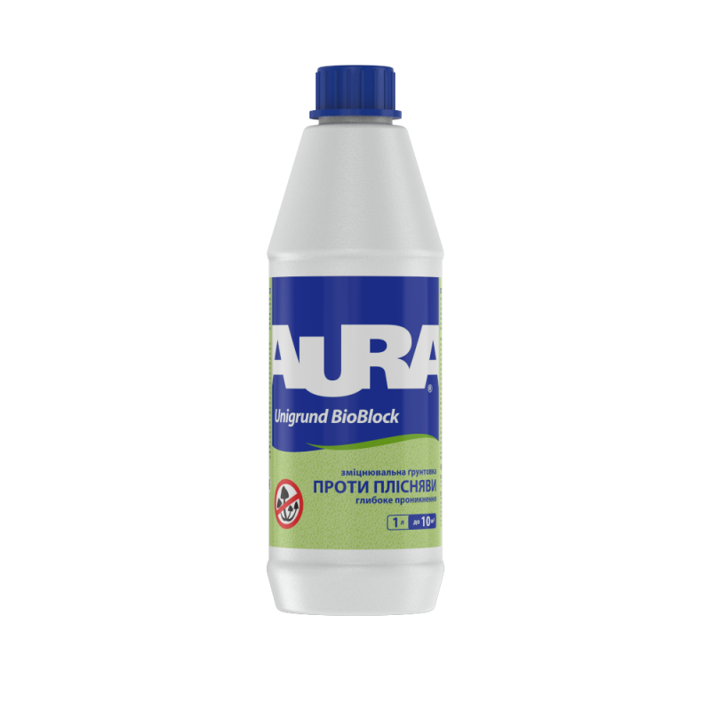 Антицвілева ґрунтовка AURA Unigrund BioBlock 1 л Антицвілева ґрунтовка AURA Unigrund BioBlock 1 л