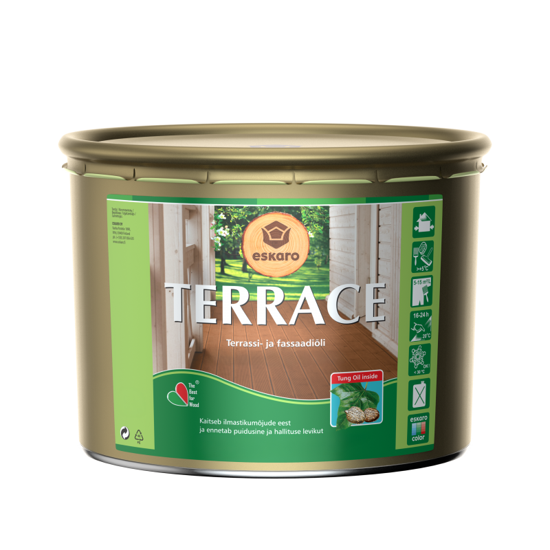 Декоративно-защитное масло для дерева AURA Terrace gray серая 0.9 л Декоративно-защитное масло для дерева AURA Terrace gray серая 0.9 л