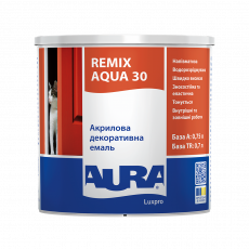 Эмаль акриловая Aura Luxpro Remix Aqua 30 Белая полуматовая