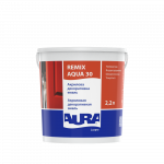 Акрилова емаль Aura Luxpro Remix Aqua 30 напівматова без запаху біла TR (прозора) 2,2 л