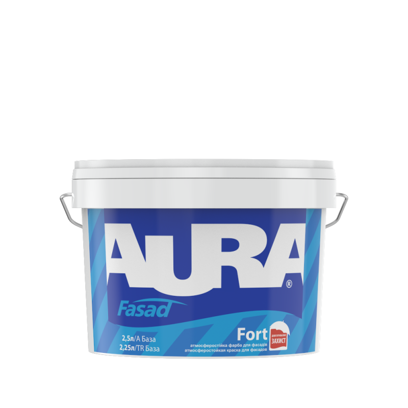 Фарба AURA Fasad Fort матова акрилова модифікована силіконом для фасадів TR 2.25 л Фарба AURA Fasad Fort матова акрилова модифікована силіконом для фасадів TR 2.25 л