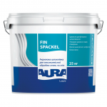 Полимерная акриловая шпаклевка AURA Luxpro Fin Spackel белая для потолков и стен 25 кг