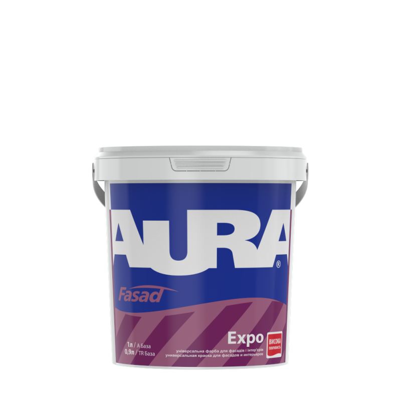 Матовая акриловая краска AURA Fasad Expo для наружных и внутренних работ 1 л Матовая акриловая краска AURA Fasad Expo для наружных и внутренних работ 1 л