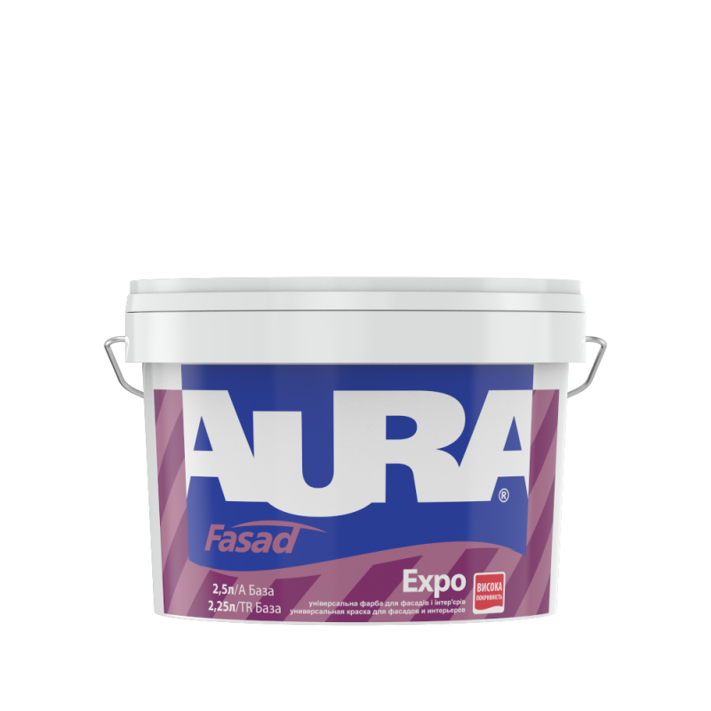 Матовая акриловая краска AURA Fasad Expo для наружных и внутренних работ 2.5 л Матовая акриловая краска AURA Fasad Expo для наружных и внутренних работ 2.5 л