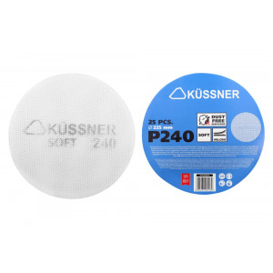 Сітка абразивна Kussner Soft 225 мм Р240, 3 шт, на липучці (1010-320324)