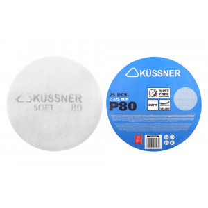 Сітка абразивна Kussner Soft 225 мм Р80, 3 шт, на липучці (1010-320308)