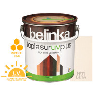 Краска-лазурь для дерева Belinka TopLasur UV+ №11 белая полуглянец