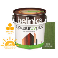 Краска-лазурь для дерева Belinka TopLasur UV+ №19 зеленая полуглянец