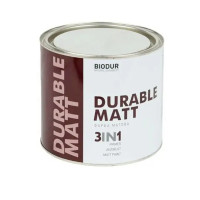 Грунт-эмаль 3в1 антикоррозионная Biodur Durable Matt №210 RAL 9010 белая матовая