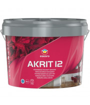 Акрилатная краска Eskaro Akrit 12 для стен и потолков полуматовая белая