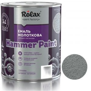 Эмаль молотковая Rolax Hammer Paint №304 серая