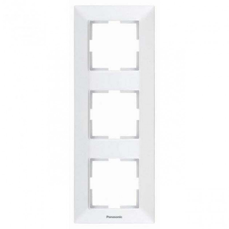 Рамка 3-пост. вертикальная Panasonic Arkedia Slim белая WNTF08132WH-UA1