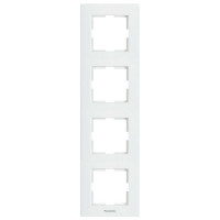 Рамка 4-пост. вертикальная Panasonic Arkedia Slim белая WNTF08142WH-UA1