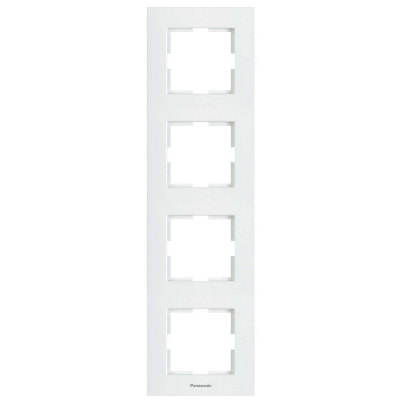 Рамка 4-пост. вертикальная Panasonic Arkedia Slim белая WNTF08142WH-UA1