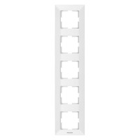 Рамка 5-пост. вертикальная Panasonic Arkedia Slim белая WNTF08152WH-UA1