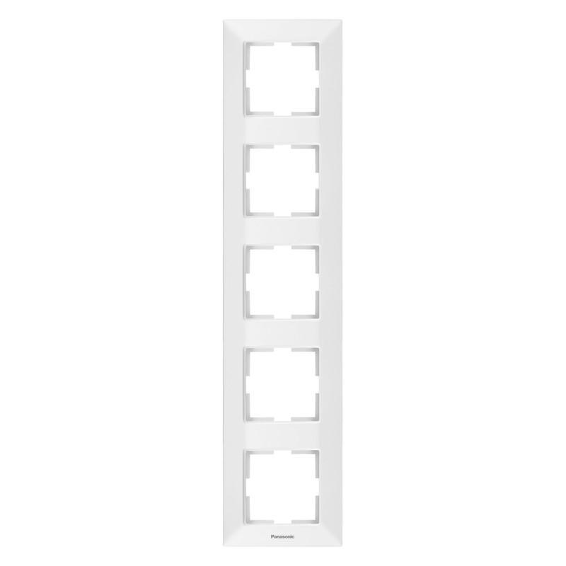 Рамка 5-пост. вертикальная Panasonic Arkedia Slim белая WNTF08152WH-UA1