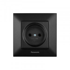 Розетка 1-на Panasonic Arkedia Slim чорна WNTC02012BL-UA1