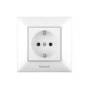 Розетка 1-местная с заземлением Panasonic Arkedia Slim белая WNTC02022WH-UA1