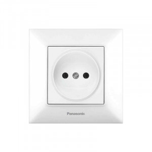 Розетка 1-на з заземленням (швидк. монтаж) Panasonic Arkedia Slim біла WNTC03022WH-UA1