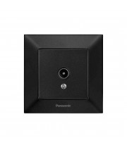 Розетка TV оконечная Panasonic Arkedia Slim чёрная WNTC04512BL-UA1