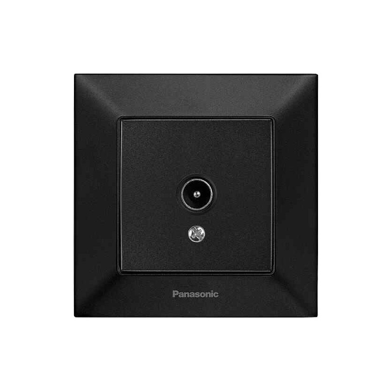 Розетка TV оконечная Panasonic Arkedia Slim чёрный WNTC04512BL-UA1