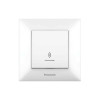 Выключатель 1-кл. проходной с подсветкой Panasonic Arkedia Slim белый WNTC00042WH-UA1