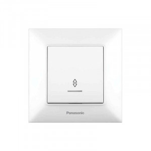 Вимикач 1-кл. прохідний з підсвіткою Panasonic Arkedia Slim білий WNTC00042WH-UA1