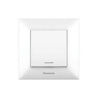 Выключатель 1-кл. с подсветкой Panasonic Arkedia Slim белый WNTC00022WH-UA1