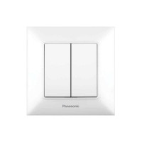 Выключатель 2-кл. Panasonic Arkedia Slim белый WNTC00092WH-UA1