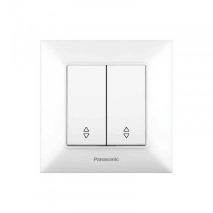 Вимикач 2-кл. прохідний Panasonic Arkedia Slim білий WNTC00112WH-UA1