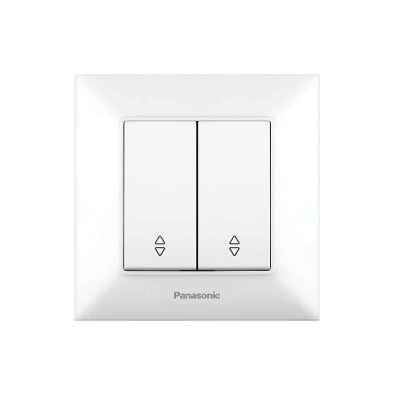 Выключатель 2-кл. проходной Panasonic Arkedia Slim белый WNTC00112WH-UA1