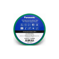 Изолента ПВХ Panasonic 0.125×18мм, 20м, зелёная WCMT20GRARJ