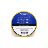 Изолента ПВХ Panasonic 0.125×18мм, 20м, жёлтая WCMT20YLARJ
