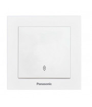 Выключатель 1-клавишный проходной Panasonic Karre Plus 55 белый (WDTC90032WH-UA1)