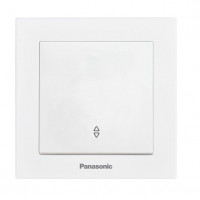Выключатель 1-клавишный проходной Panasonic Karre Plus 55 белый (WDTC90032WH-UA1)