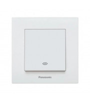 Выключатель 1-клавишный реверсивный Panasonic Karre Plus 55 белый (WDTC90052WH-UA1)