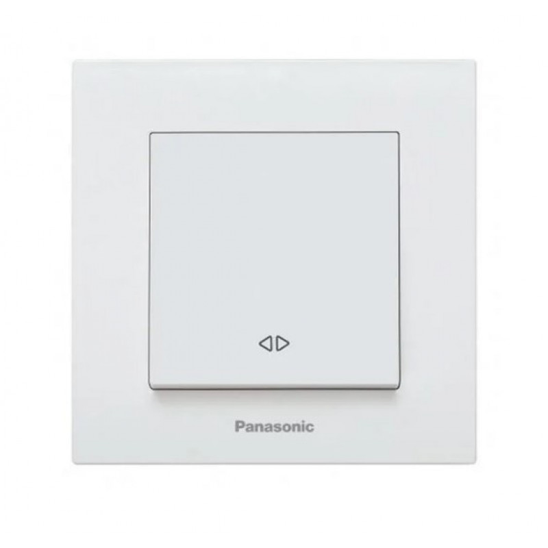 Выключатель 1-клавишный реверсивный Panasonic Karre Plus 55 белый (WDTC90052WH-UA1)