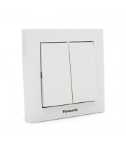 Выключатель 2-клавишный Panasonic Karre Plus 55 белый (WDTC90092WH-UA1)