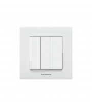 Выключатель 3-клавишный Panasonic Karre Plus 55 белый (WDTC90152WH-UA1)