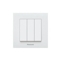 Выключатель 3-клавишный Panasonic Karre Plus 55 белый (WDTC90152WH-UA1)
