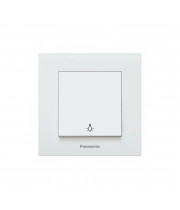 Выключатель кнопочный Panasonic Karre Plus 55 белый (WDTC90162WH-UA1)