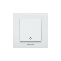 Выключатель кнопочный Panasonic Karre Plus 55 белый (WDTC90162WH-UA1)