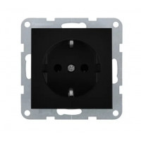 Розетка с заземлением Panasonic Karre Plus 55 чёрная (WDTC92022BL-UA1)