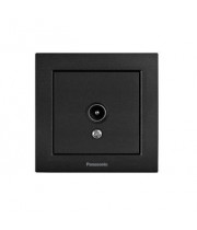 Розетка телевизионная (TV) Panasonic Karre Plus 55 чёрная (WDTC94512BL-UA1)
