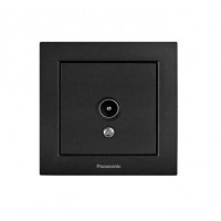 Розетка телевизионная (TV) Panasonic Karre Plus 55 чёрная (WDTC94512BL-UA1)