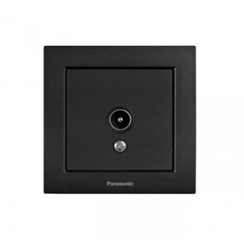 Розетка телевизионная (TV) Panasonic Karre Plus 55 чёрная (WDTC94512BL-UA1)