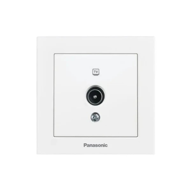 Розетка телевизионная (TV) Panasonic Karre Plus 55 белая (WDTC94512WH-UA1)