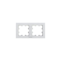Рамка 2-постовая горизонтальная Panasonic Karre Plus 55 белая (WDTF08022WH-UA1)