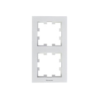 Рамка 2-постовая вертикальная Panasonic Karre Plus 55 белая (WDTF08122WH-UA1)