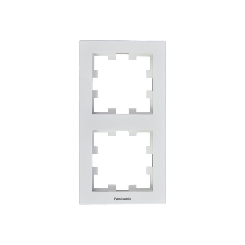 Рамка 2-постовая вертикальная Panasonic Karre Plus 55 белая (WDTF08122WH-UA1)